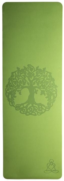 Image du produit Berk Esoterik Tapis de yoga TPE ecofriendly - vert clair / gris (6 mm)