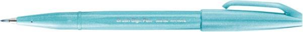 Actual product image Pentel Brush Pen Sign Pen Brush (Water blue, 1 x)