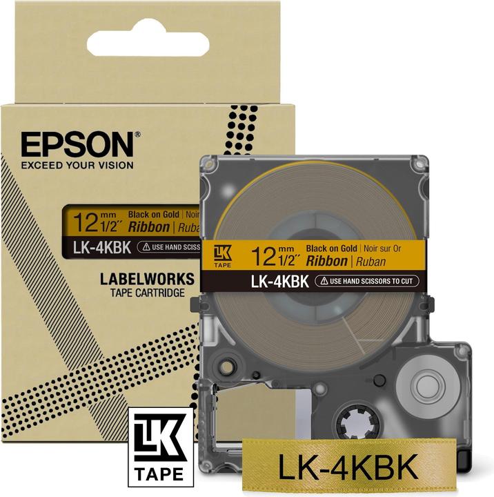 Produktbild Epson Etikettenkassette Lk-4kbk (1.20 cm, Gold)