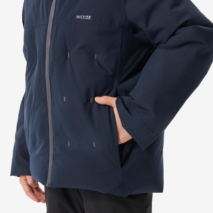 Image du produit Wedze Veste de ski enfants matelassée chaude et imperméable - 500 bleu (152)