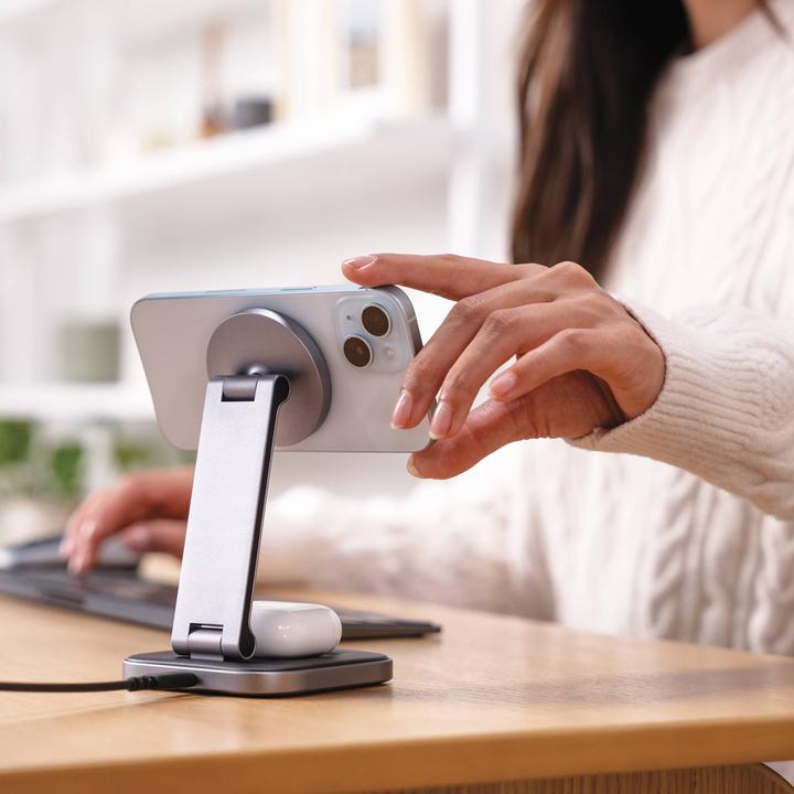 Produktbild Satechi 2-in-1 Foldable Charging Stand (15 W)