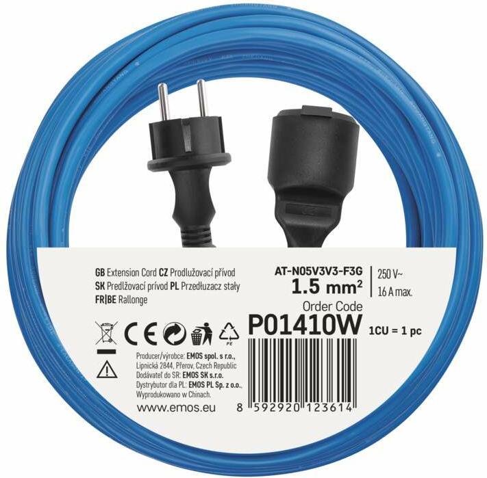 Image du produit Emos Prodlužka 1z Nemrznoucí Câble (10 m, PECO 7/5)