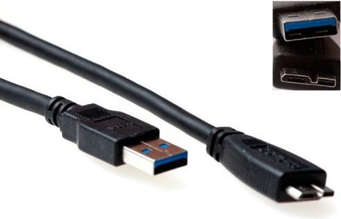 Advanced Cable Technology SB3031 2m USB A Micro-USB B Male Black USB Cable (2 m, USB 3.2 Gen 1)