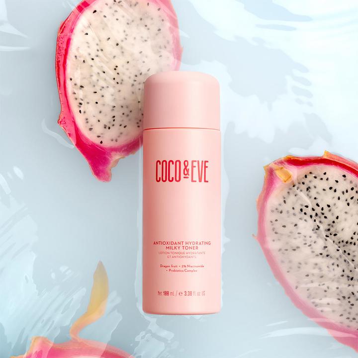 Produktbild Coco & Eve Antioxidatives feuchtigkeitsspendendes Milchtonikum mit Hyaluronsäure, Niacinamid und Probiotika (Tonic, 100 ml)