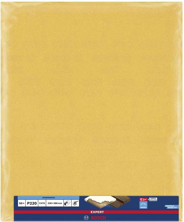 Image du produit Bosch Professional Zubehör Papier abrasif Expert C470 pour ponçage manuel, 230 x280 mm, G 40 (40)