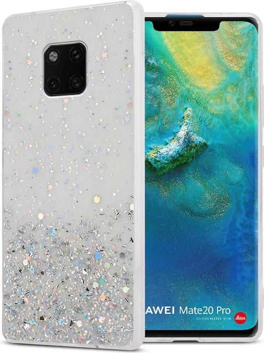 Transparent with glitter