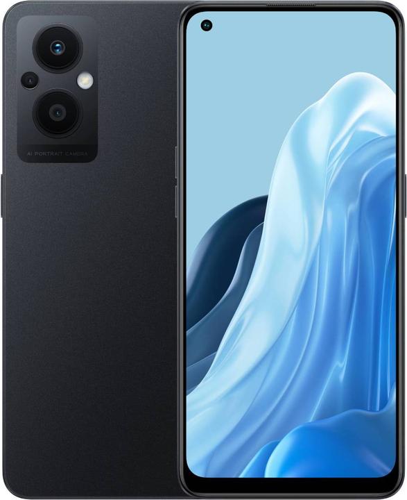 OPPO Reno 8 Lite (128 GB, Cosmic Black, 6.43", Dual SIM, 64 Mpx, 5G)