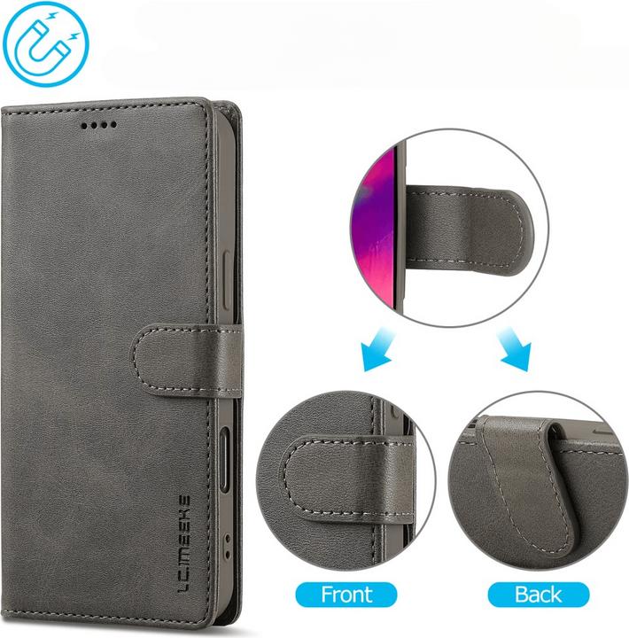 Produktbild LC.Imeeke iPhone 16 Pro - Leder Etui Hülle (Apple iPhone 16 Pro)