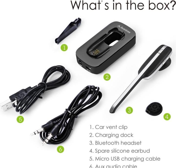 Produktbild Avantree EGO Bluetooth Hands Free Car 2In1