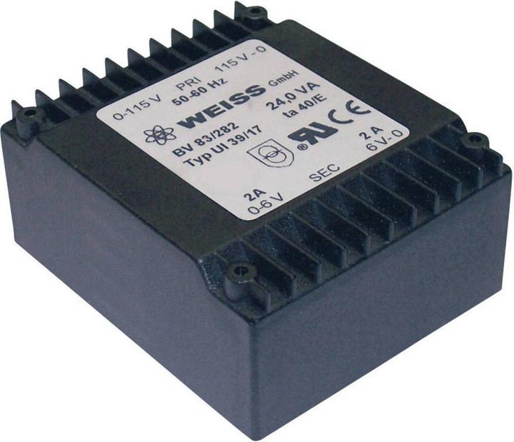 Weiss Elektrotechnik UI 39-Flachtransformator 24 VA