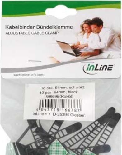 Image du produit InLine Collier de serrage Collier de serrage (Serre-câbles en plastique, 64 mm, 10 pcs)