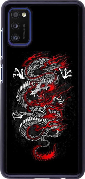 Immagine prodotto PhoneLook Copertina stile giapponese Dragon Tattoo Rosso Nero (Samsung Galaxy A41)