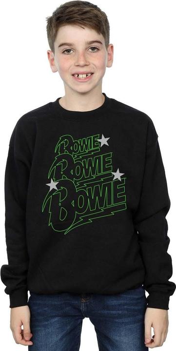 Produktbild David Bowie Multiple Neon Logo Sweatshirt Jungen (152, 158)