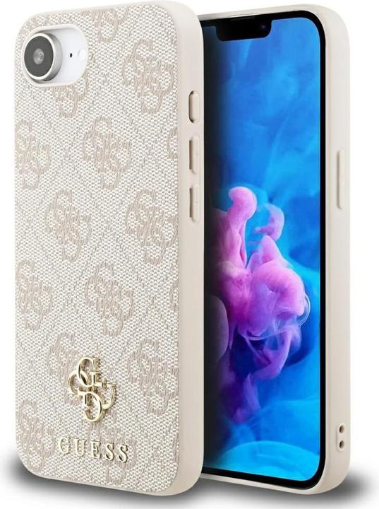 Produktbild Guess HC PU 4G Small 4G Classic Case für Apple iPhone 16e - pink (Apple iPhone 16e)