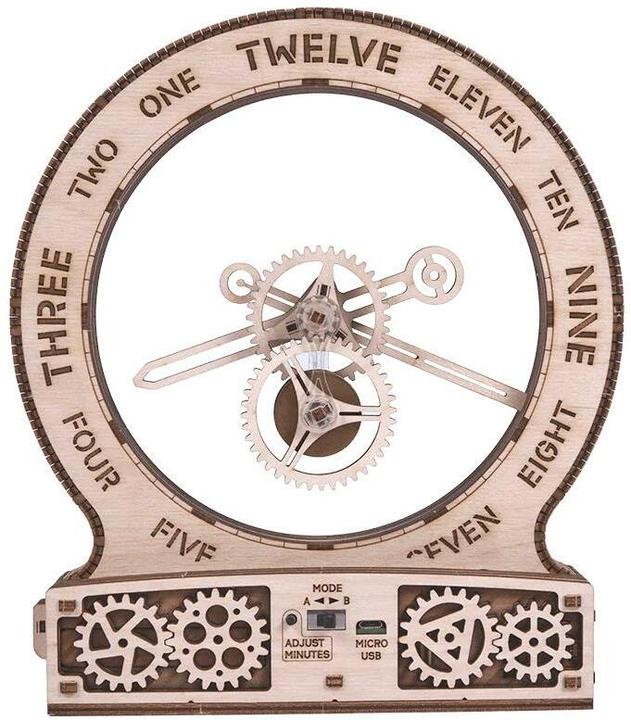 Actual product image Wood Trick Kinetic Clock Modern