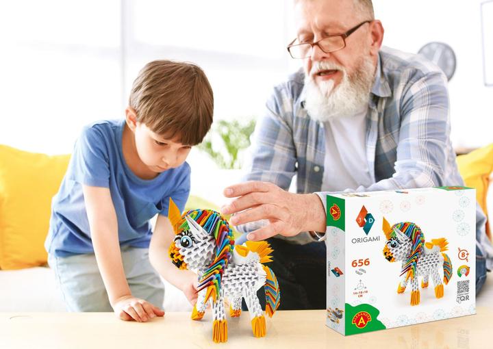 Actual product image Selecta Spielzeug ORIGAMI 3D - Unicorn, 656 parts
