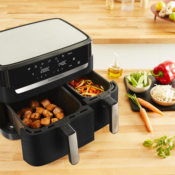 Produktbild Tefal EY9018 Dual Easy Fry Doppelkammer Heissluftfritteuse