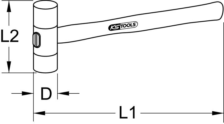 Immagine prodotto KS Tools Martello in nylon (450 g)