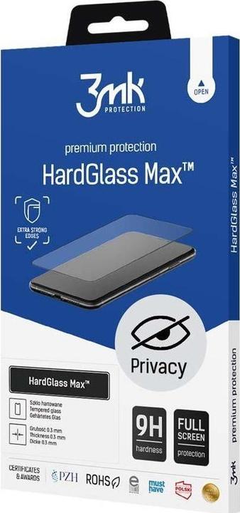 Actual product image 3MK Hardglass Max Privacy Eye Protection Film (1 Piece, Apple iPhone 12 Pro Max)