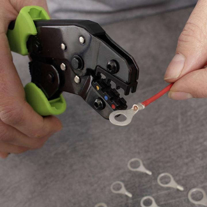 Produktbild Quadrios 23C501 Ringkabelschuh Querschnitt (max.)=2.5 mm² Loch-Ø=4.3 mm Unisoli