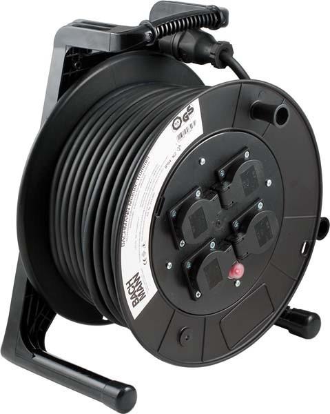 Produktbild Bachmann 399.004 Verlängerungskabel 40 m 4 AC-Ausgänge Schwarz (40 m, 1.50 mm²)