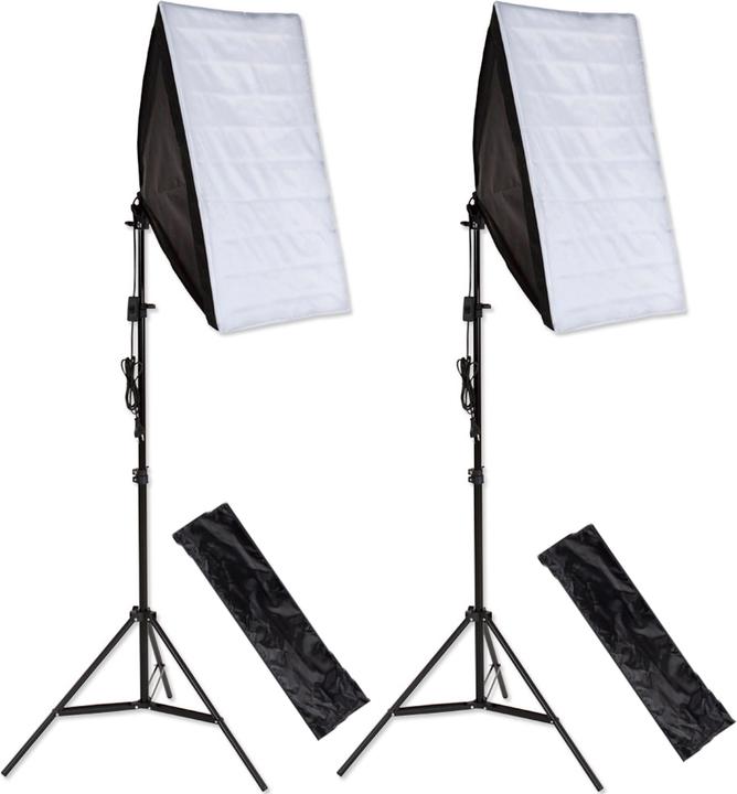 Actual product image tectake 2x Photography lighting + softbox model 1 (Studio light, Further permanent lights)