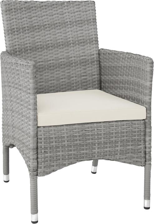 Immagine prodotto tectake 2 Sedie da giardino in rattan + 4 rivestimenti di ricambio