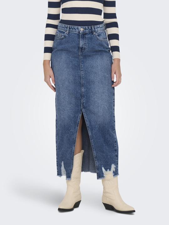 Produktbild Only Mittlere Taille Langer Rock Jeansrock (L)