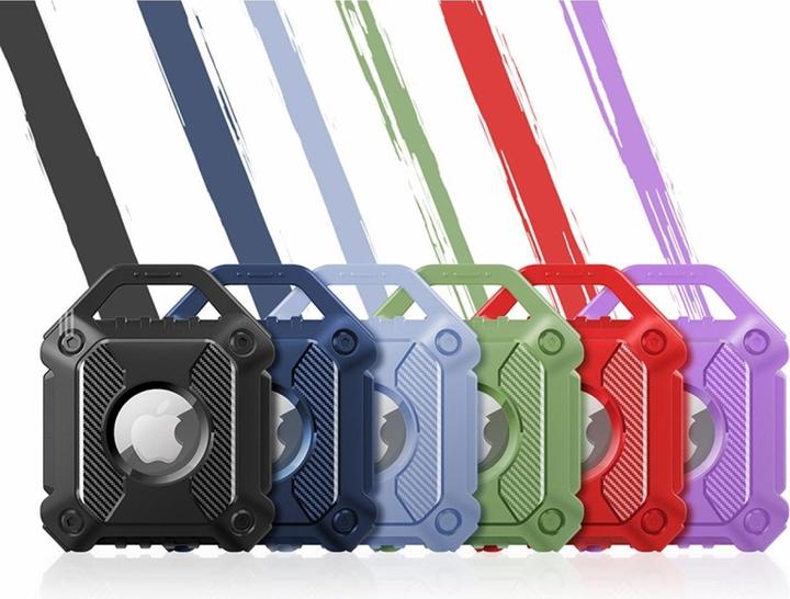 Produktbild Screenguard Apple Airtag Rugged Armor Case Hülle mit Anhänger