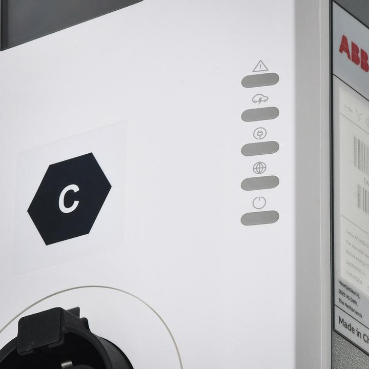 Actual product image ABB Terra AC Wall Charging Station (Type 2, 22 kW, 32 A, Type 2)
