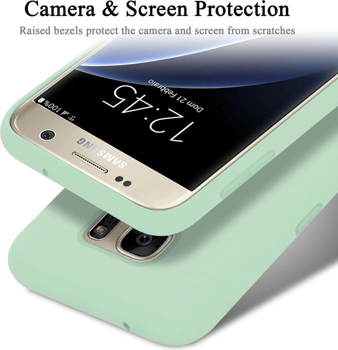 Immagine prodotto Cadorabo Copertura della cassa del silicone liquido TPU (Samsung Galaxy S7)