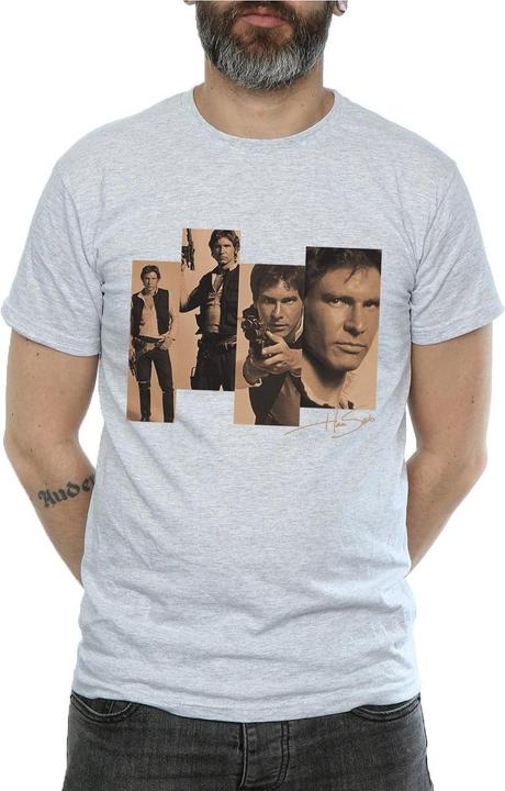 Actual product image Star Wars Mens Han Solo Photoshoot T-Shirt (XL)