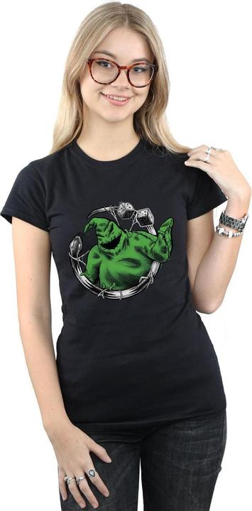 Actual product image Disney Womens/Ladies Nightmare Before Christmas Roll The Dice Cotton T-Shirt (S)