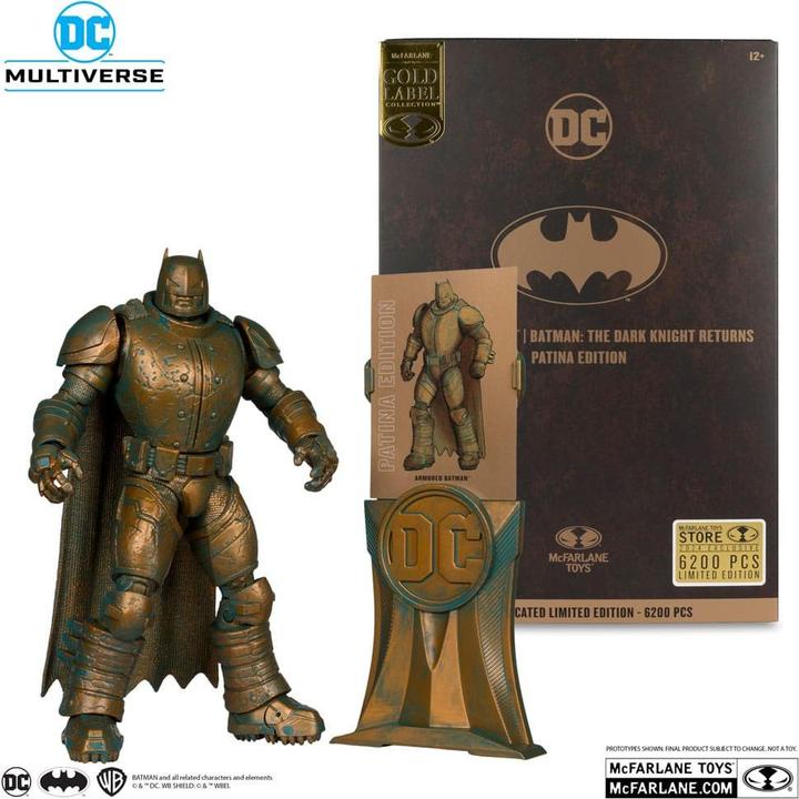 Immagine prodotto McFarlane DC Multiverse Action Figure Armored Batman (Batman: The Dark Knight Returns) Patina Edition (Gold La