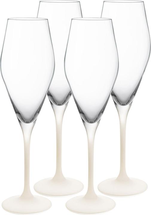 Productafbeelding Villeroy & Boch Champagneglas, set van 4 Vervaardiging Rock blanc (26 cl, 4 Bril, Champagneglazen)
