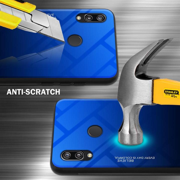Actual product image Cadorabo TPU 2 colors glass cover (Huawei Nova 3E)