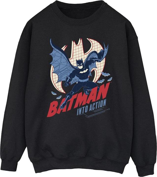 Batman Into Action Sweatshirt aus Baumwolle
