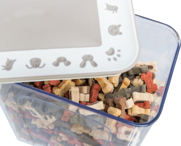 Actual product image Trixie 24669, Pet food storage jar, Plastic, Transparent, Monotone, Freestanding, 2.2 L