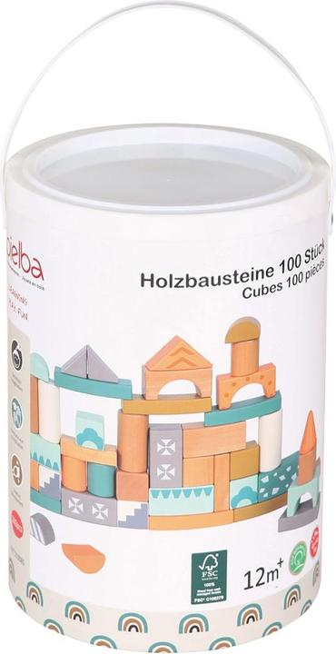 Image du produit Spielba Briques en bois 100 pièces