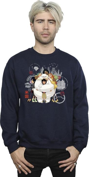 Immagine prodotto Disney Big Hero 6 Baymax Group Hug Felpa Uomo (L)