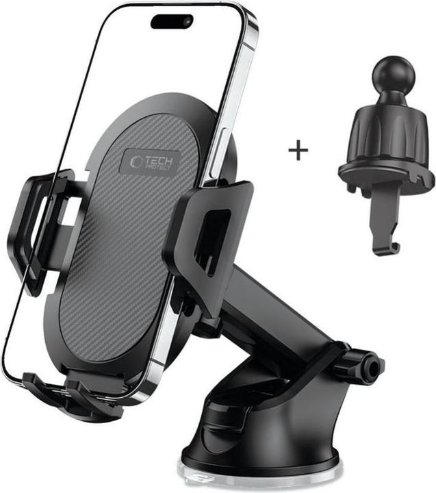 Tech-Protect V5 autotelefoonhouder voor cockpit / luchtrooster - zwart