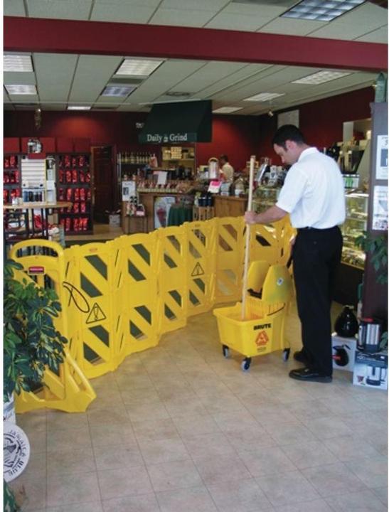 Produktbild Rubbermaid Absperrzaun aus Polyethylen, mobil