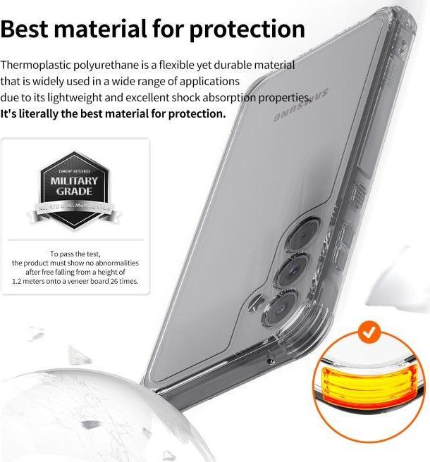 Actual product image Araree Flexield Made in Korea Series (Samsung Galaxy A55)