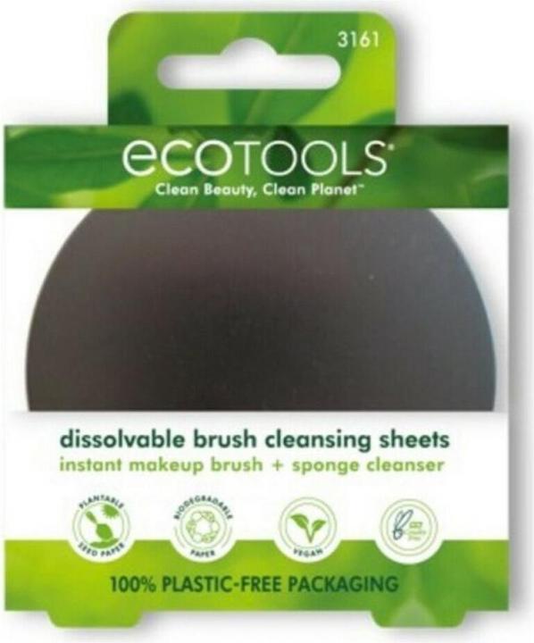 EcoTools DISSOLVABLE BRUSH cleansing sheets 30 ud
