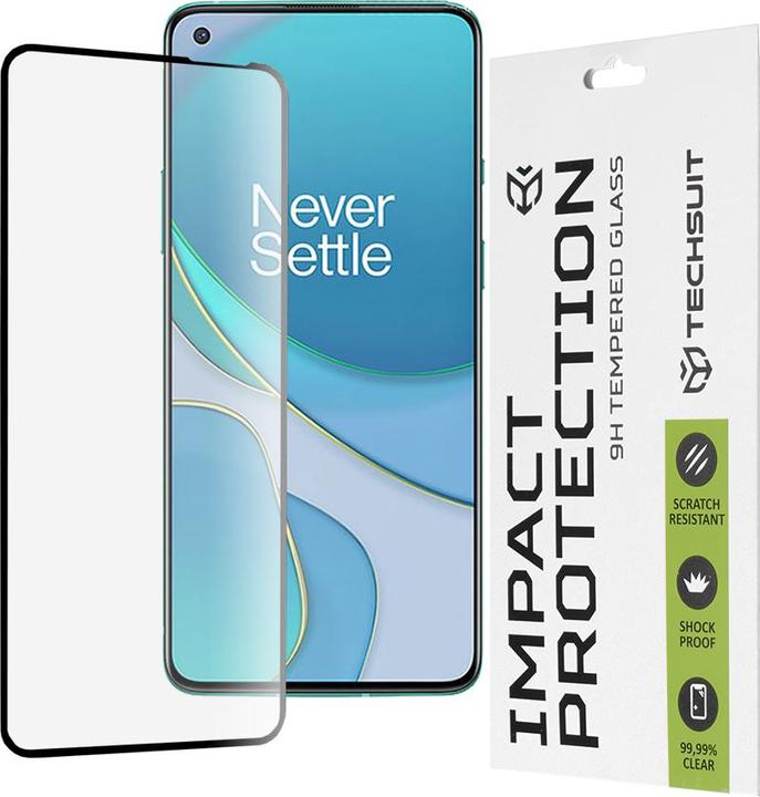 Produktbild Techsuit - 111D Full Cover / Full Glue Glass - OnePlus 8T - Black (1 Stück, OnePlus 8T)
