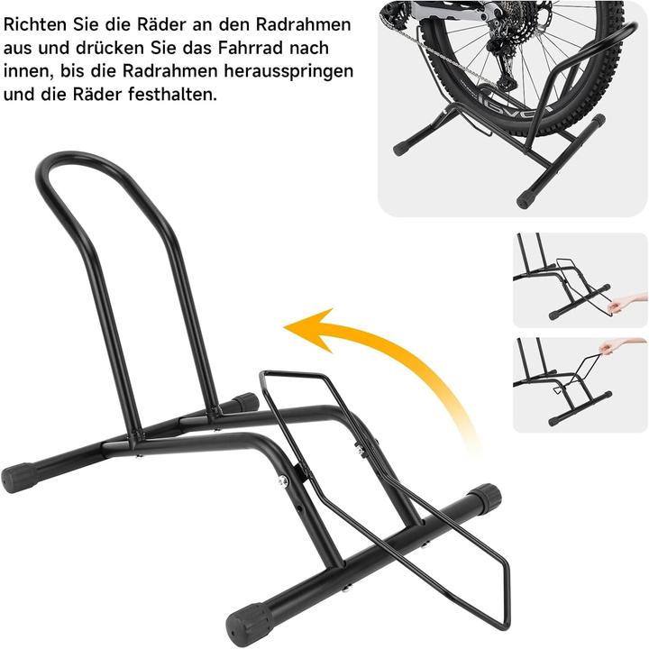 Produktbild Cbx Freistehender Boden Fahrradständer, Fahrradhalter für Vorderrad oder Hinterrad