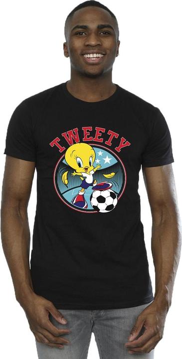 Immagine prodotto Looney Tunes Tweety Football Circle Maglietta Uomo (XL)