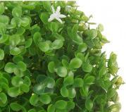 Immagine prodotto Ibergarden palla rotonda 17cm foglie verdi fiori bianchi