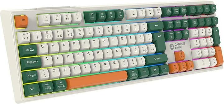 Produktbild Canyon Computertastatur Tastatur Shadder GKW-11 Mech RGB UK/US Wireless White