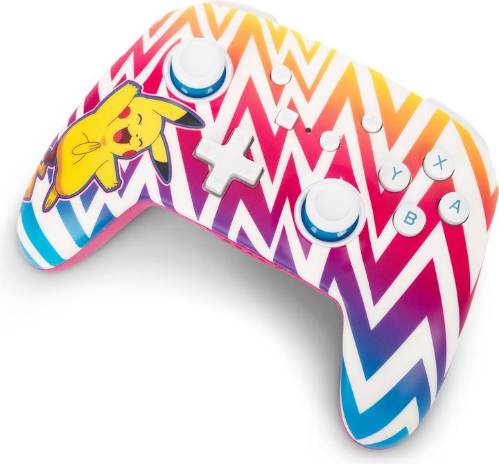 Actual product image PowerA Enhanced Wireless Controller Vibrant Pikachu (Switch, Switch Lite, Switch OLED)